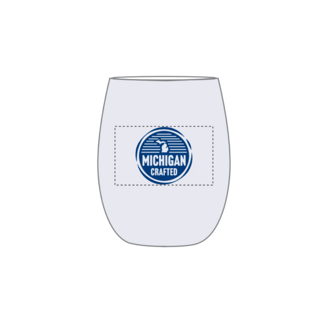 MCBC Printed Logo Wine Glass