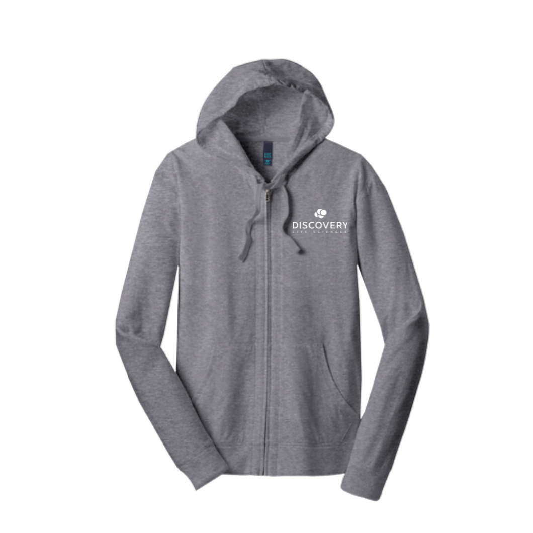Discovery District® Jersey Full-Zip Hoodie